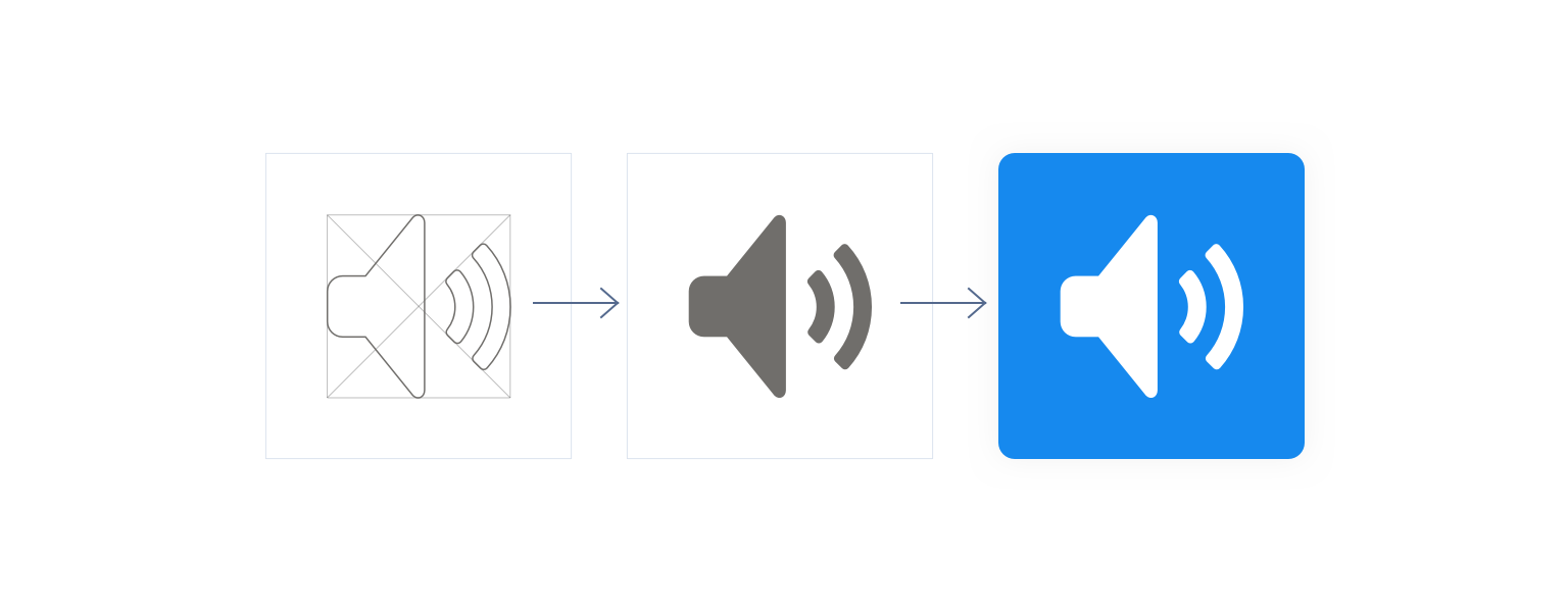 Icon design, from concept to completion